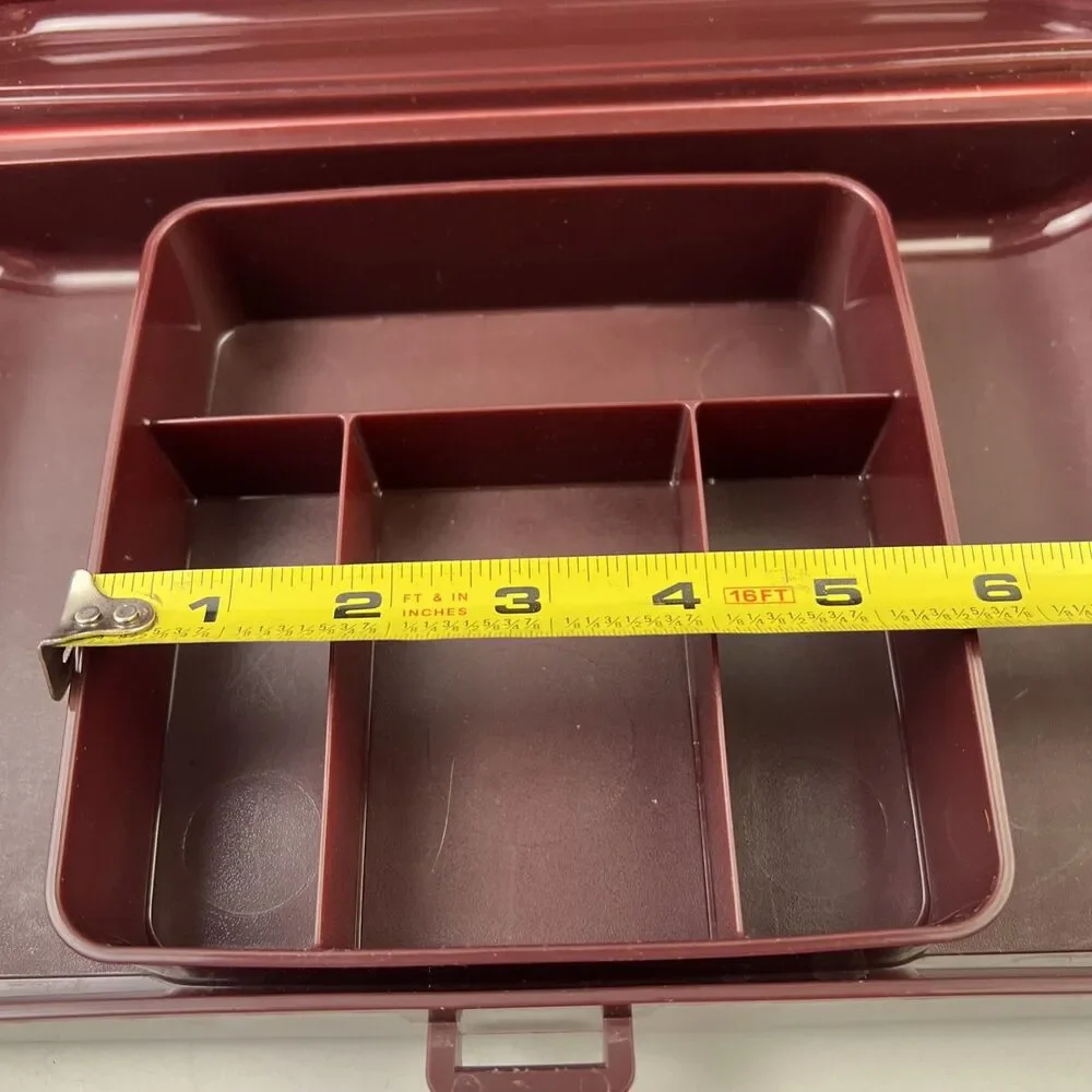 Vintage Brown Tupperware Personal Valet Travel/Food Case Organizer Good Shape!
